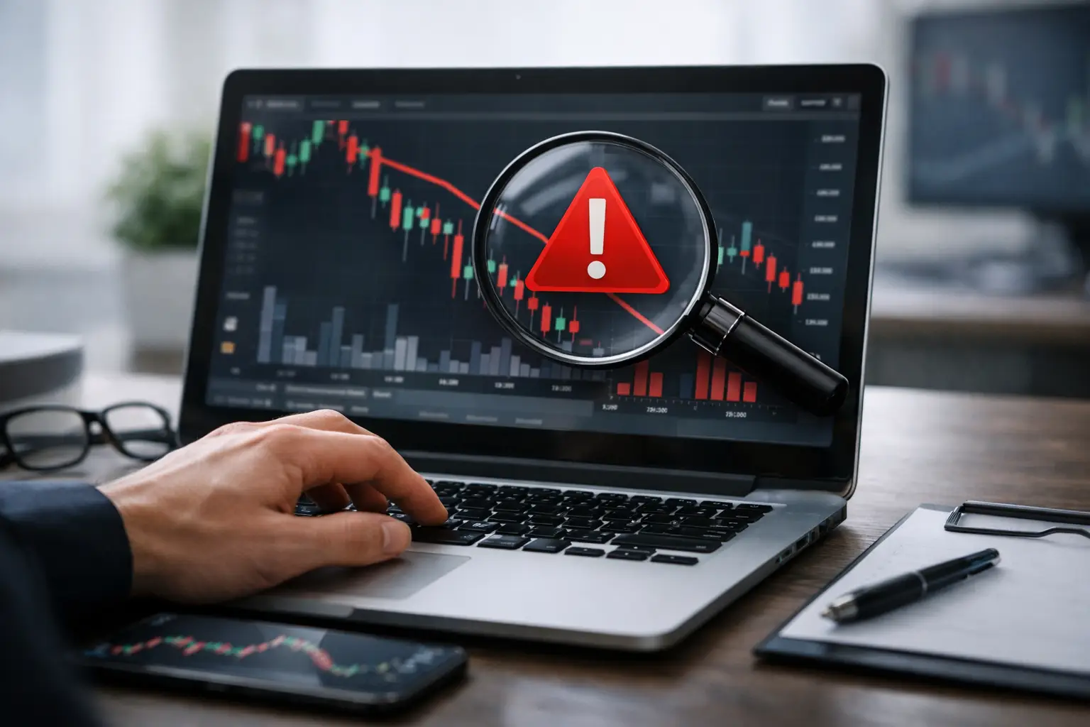 Fraude en plataforma de trading: señales clave