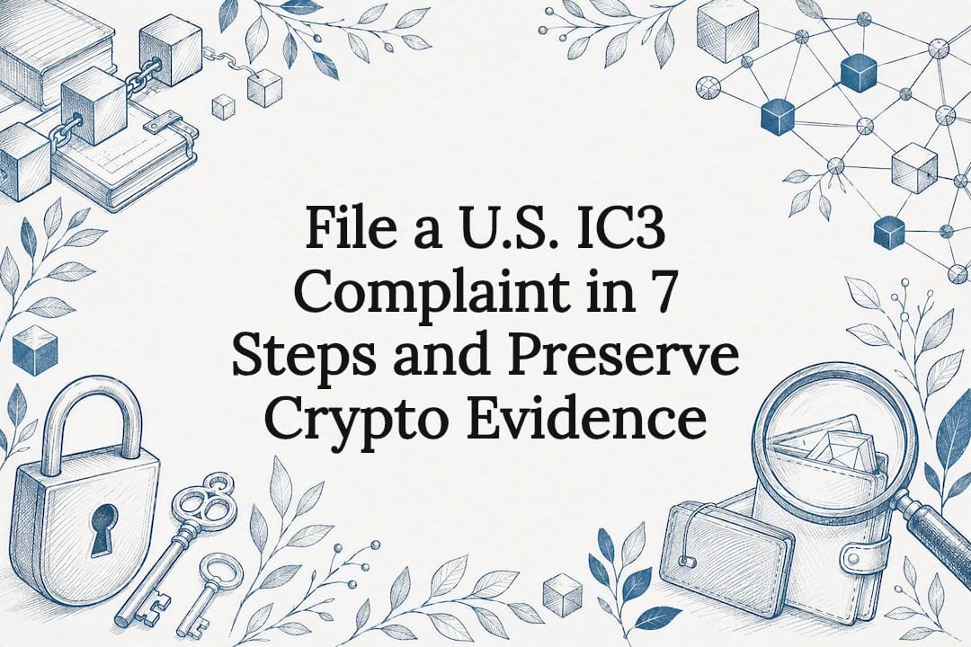 File a U.S. IC3 Complaint in 7 Steps and Preserve Crypto Evidence