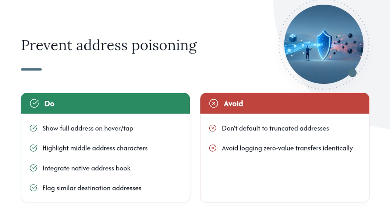 How Can Developers Prevent Address Poisoning in dApps? — overview diagram
