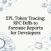 Decorative SPL token tracing title card