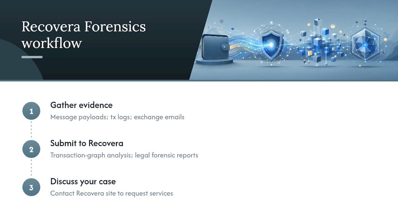 When a Signature Isn't Enough, Recovera Forensics Steps In — overview diagram