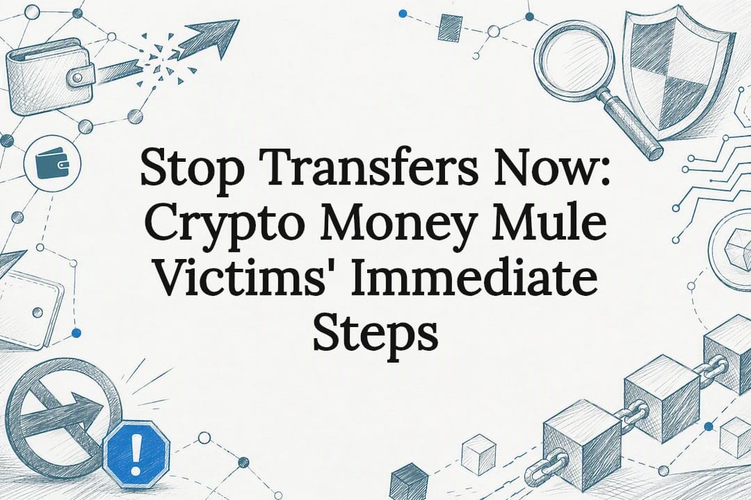 Stop Transfers Now: Crypto Money Mule Victims’ Immediate Steps