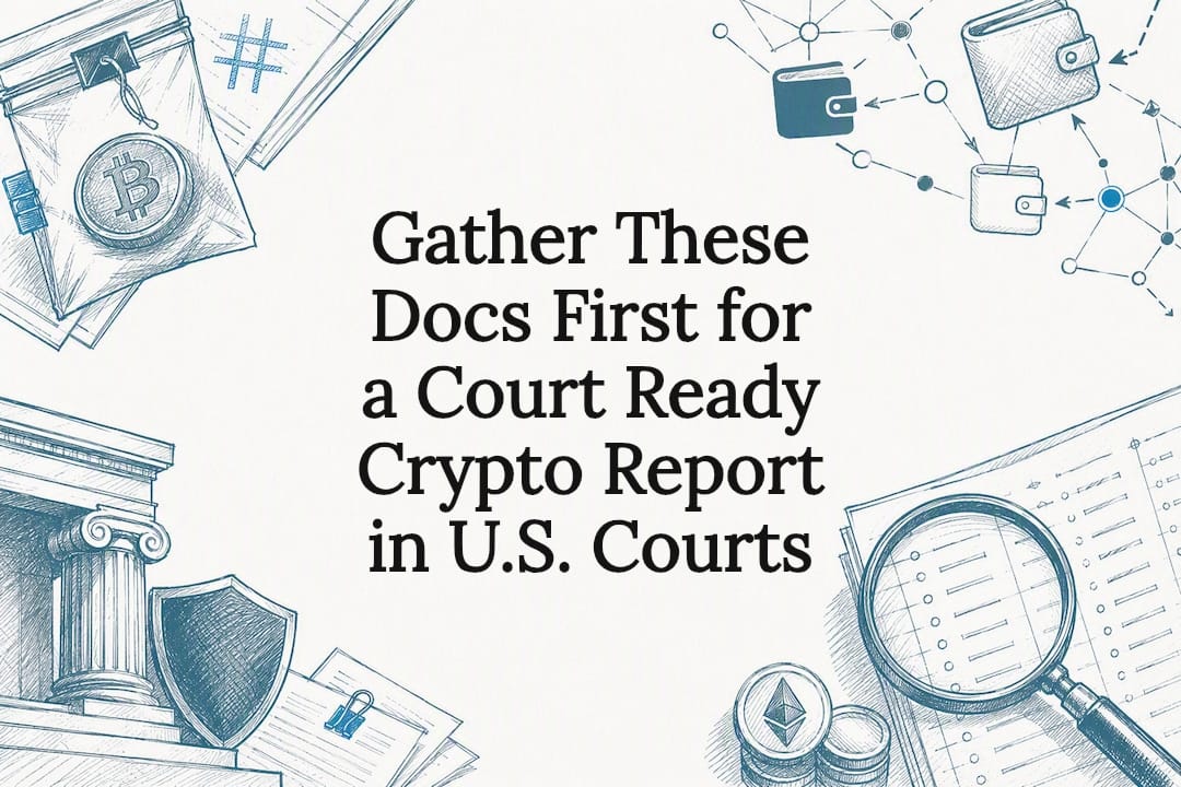Gather These Docs First for a Court Ready Crypto Report in U.S. Courts