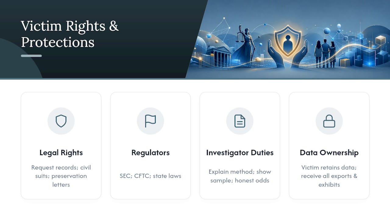 What Rights and Protections Do Crypto Scam Victims Have? — overview diagram