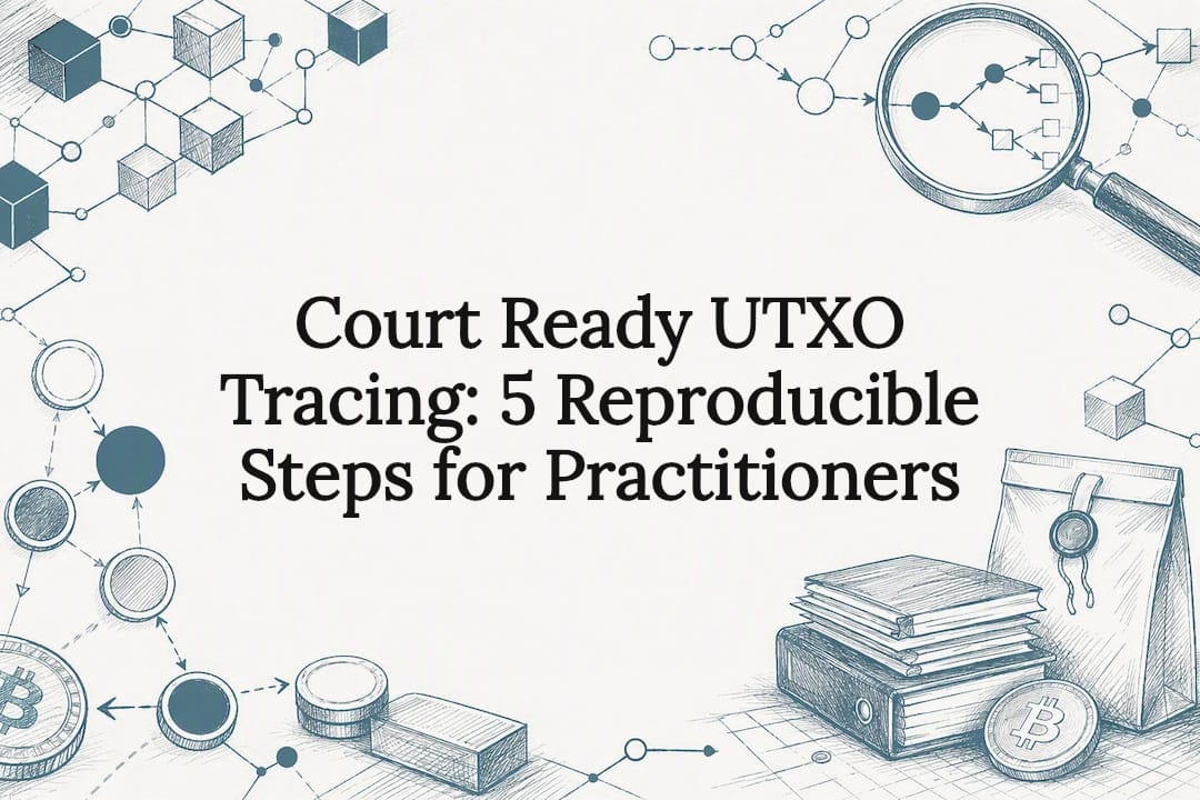 Court Ready UTXO Tracing: 5 Reproducible Steps for Practitioners