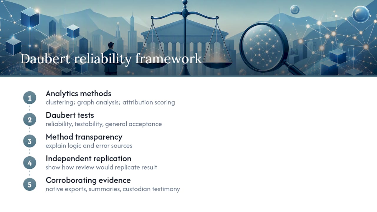 Blockchain analytics reliability framework