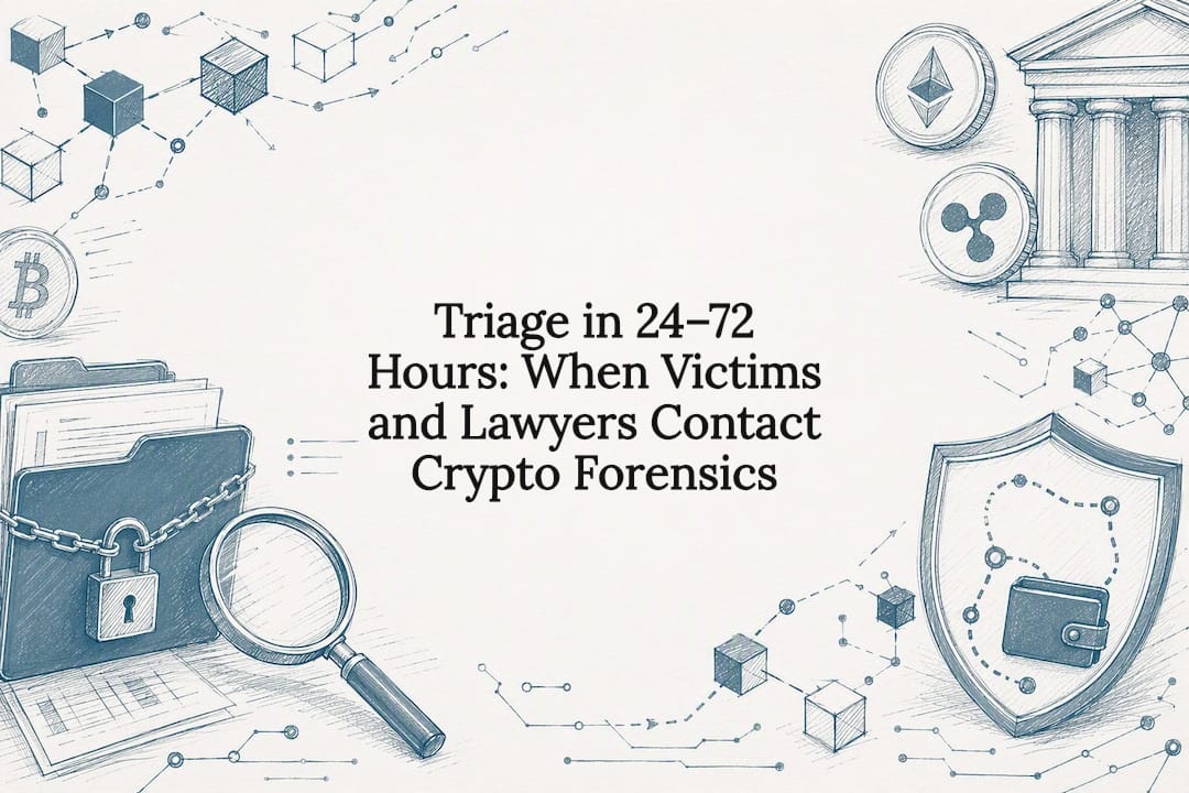 Triage in 24–72 Hours: When Victims and Lawyers Contact Crypto Forensics