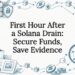 Decorative Solana drain response title card