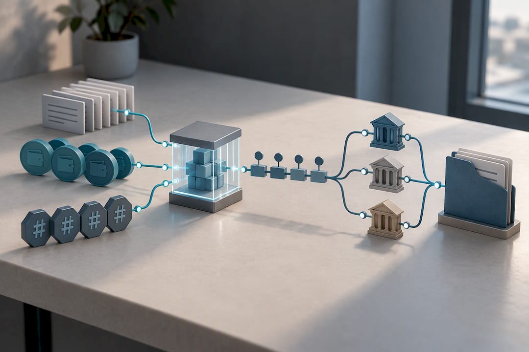 Crypto forensic evidence workflow illustration