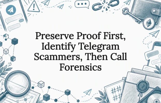 Preserve Proof First, Identify Telegram Scammers, Then Call Forensics