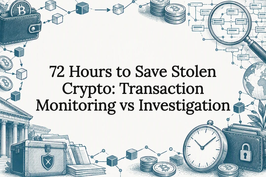 72 Hours to Save Stolen Crypto: Transaction Monitoring vs Investigation