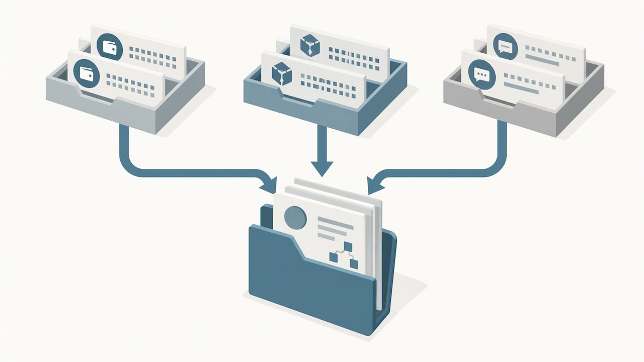 Organized crypto scam evidence flow