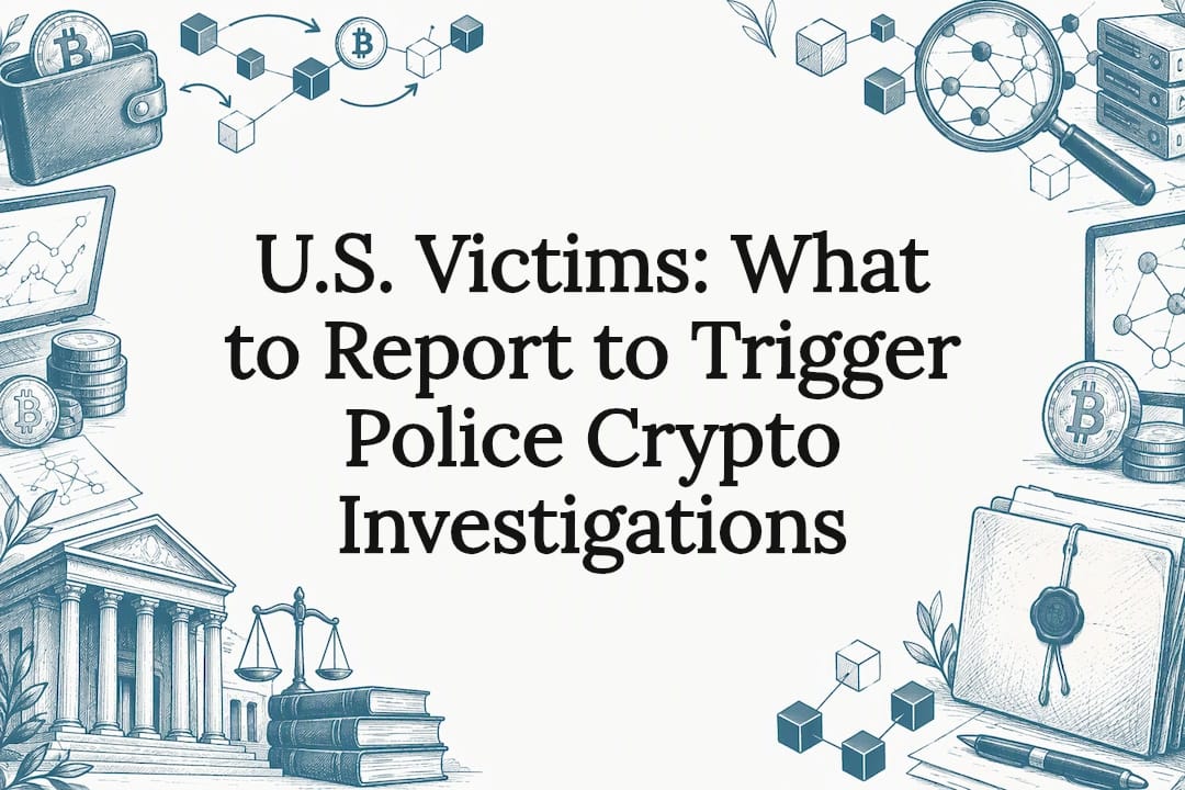 U.S. Victims: What to Report to Trigger Police Crypto Investigations