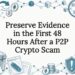 Decorative crypto scam evidence title card
