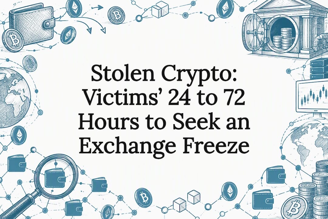 Stolen Crypto: Victims’ 24 to 72 Hours to Seek an Exchange Freeze