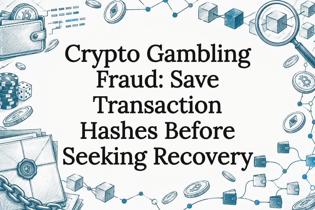 Crypto Gambling Fraud: Save Transaction Hashes Before Seeking Recovery
