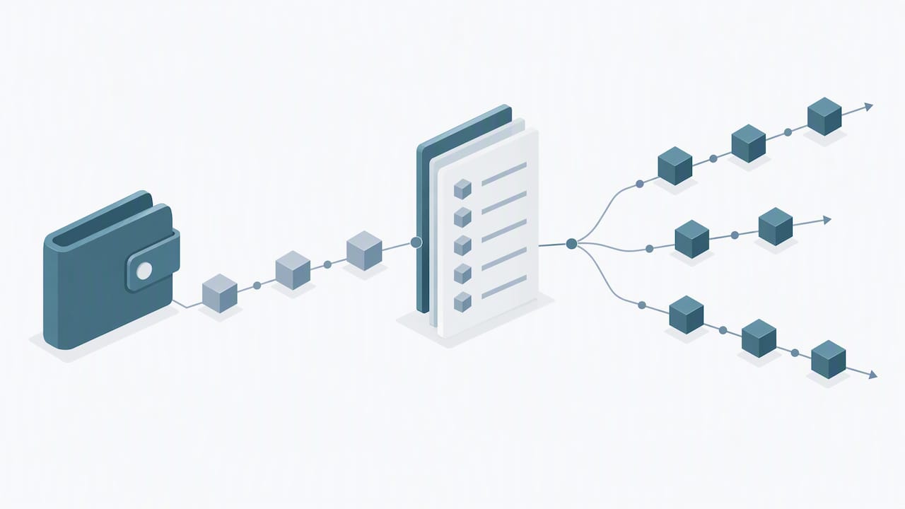 Saved wallet export beside later transactions