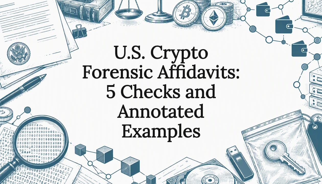 U.S. Crypto Forensic Affidavits: 5 Checks and Annotated Examples