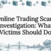 Sketch-style title card for scam investigation